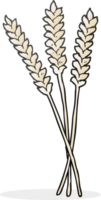 hand drawn cartoon wheat png