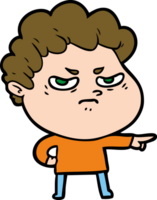 cartoon angry man png