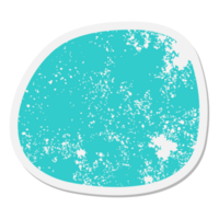 expressieve vorm blob grunge sticker png