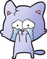 cartoon crying cat png