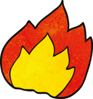 Cartoon-Doodle-Feuer png