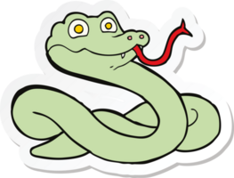 adesivo di un serpente cartone animato png