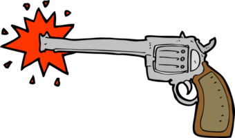 tecknad serie bränning pistol png