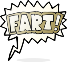 hand drawn speech bubble cartoon fart symbol png