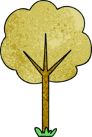 mano disegnato strambo cartone animato albero png