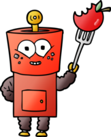 happy cartoon robot waving hello png