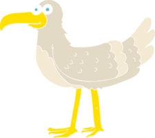 ilustración de color plano de gaviota png