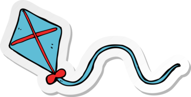 sticker of a cartoon kite png