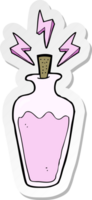 autocollant d'une potion de dessin animé png