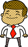 happy cartoon businessman png