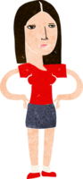 cartoon woman with hands on hips png