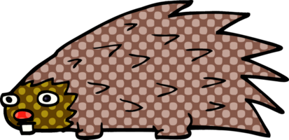 cartoon doodle spiky hedgehog png