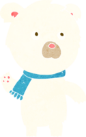 urso polar bonito dos desenhos animados png