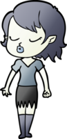 cute cartoon vampire girl png