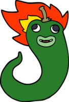 cartoon doodle hot chilly png