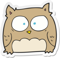 sticker of a cartoon owl png