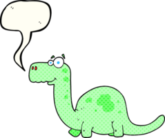 mano disegnato comico libro discorso bolla cartone animato dinosauro png