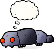 cartoon insect with thought bubble png