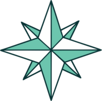 imagem de estilo de tatuagem icônica de uma estrela png