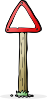 cartoon road sign png