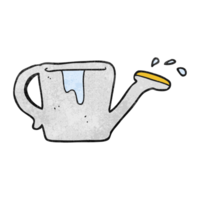 hand textured cartoon watering can png