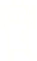 dessin à la craie de robot png