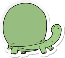 sticker of a cartoon tortoise png