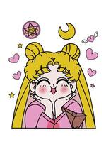 Hero girl sailormoon eight vector