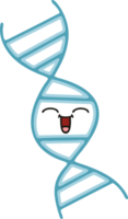 platt Färg retro tecknad serie av en dna strå png