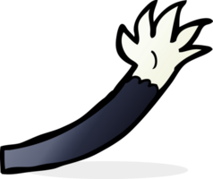 brazo de vampiro de halloween de dibujos animados png