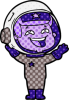 cartoon laughing astronaut png