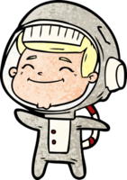 heureux, dessin animé, astronaute png