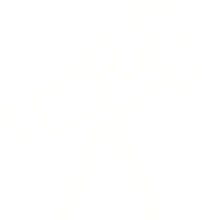 disegno a gesso del telescopio png