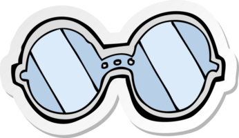 sticker of a cartoon spectacles png