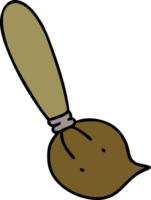 cartoon of an artist paint brush png