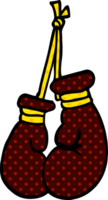 cartoon doodle boxing gloves png