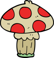 cartoon doodle toadstool png