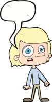 cartoon worried boy with speech bubble png