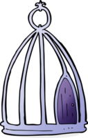 cage à oiseaux de dessin animé png