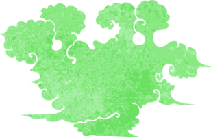 tekenfilm gas- wolk png