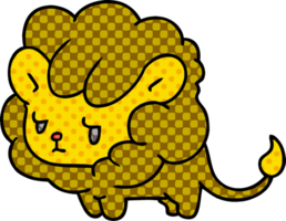 cartone animato illustrazione kawaii carino Leone cucciolo png
