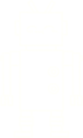 felice robot disegno a gesso png