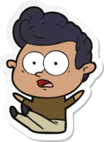 sticker of a cartoon man png