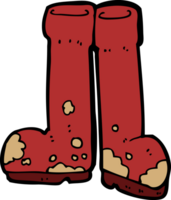 botas embarradas de dibujos animados png