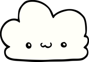 linda nube de dibujos animados png