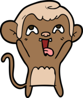 crazy cartoon monkey png