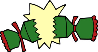 cartoon doodle exploding cracker png