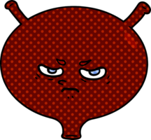 cartoon angry bladder png