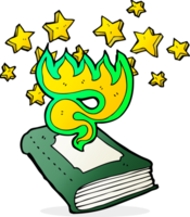 cartoon magical spell book png