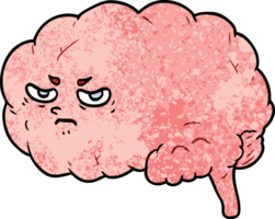 cerveau en colère de dessin animé png